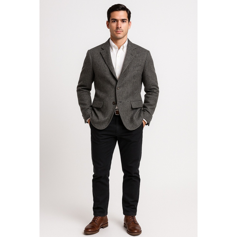 RRL Double RL Ralph Lauren Tweed Wool Sport Coat - Size: 38R - Made in Italy